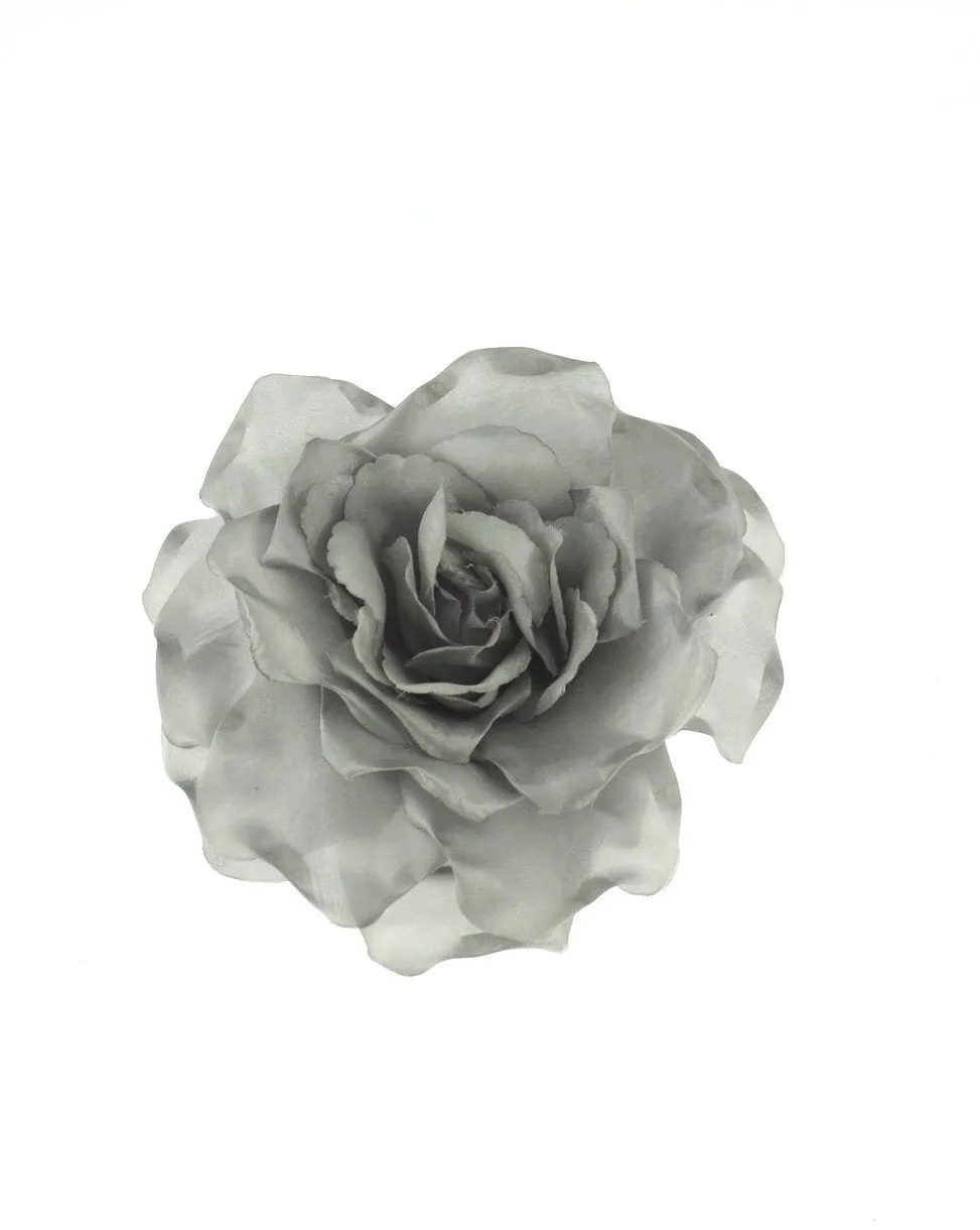 Large Rose on Elastic & Brooch Pin