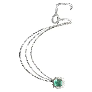 LVNA Signatures Colombian Emerald Crawler Diamond Earrings