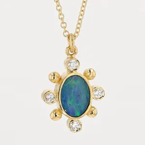 Marika 14K Gold, Diamond & Opal Necklace - M8549