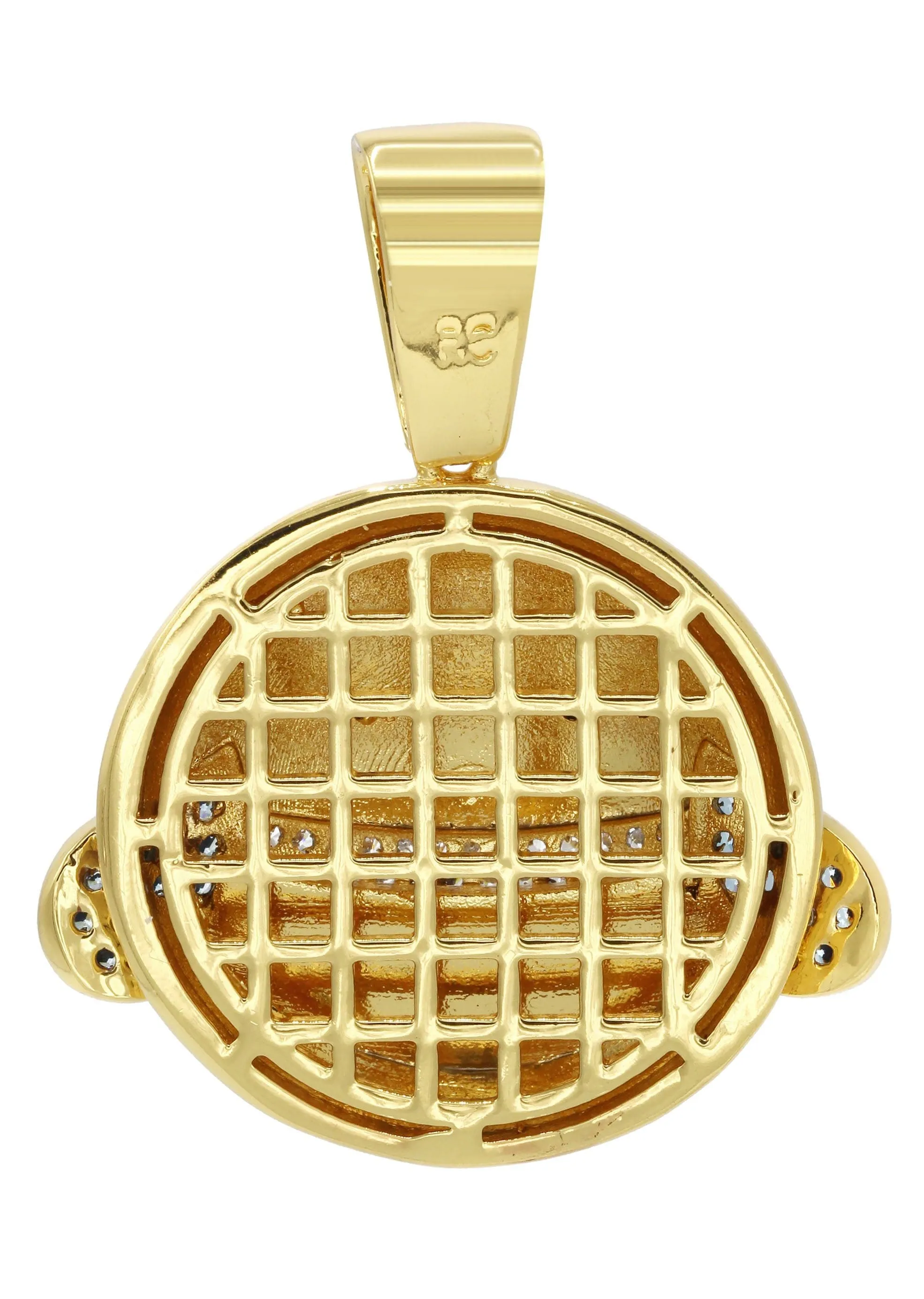 Mens Gold Plated Emoji Pendant | 8.3 Grams