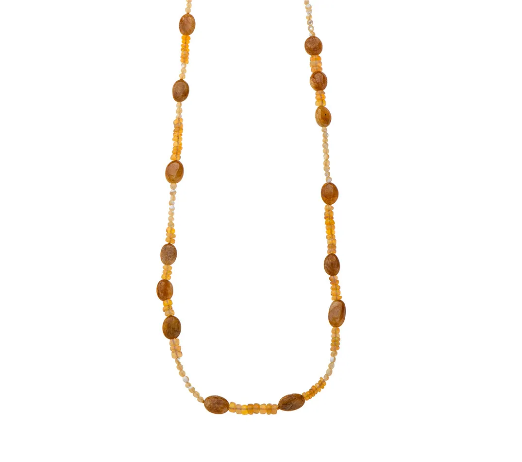 Nava Zahavi Yellow Sapphire, Opal and MOP Necklace