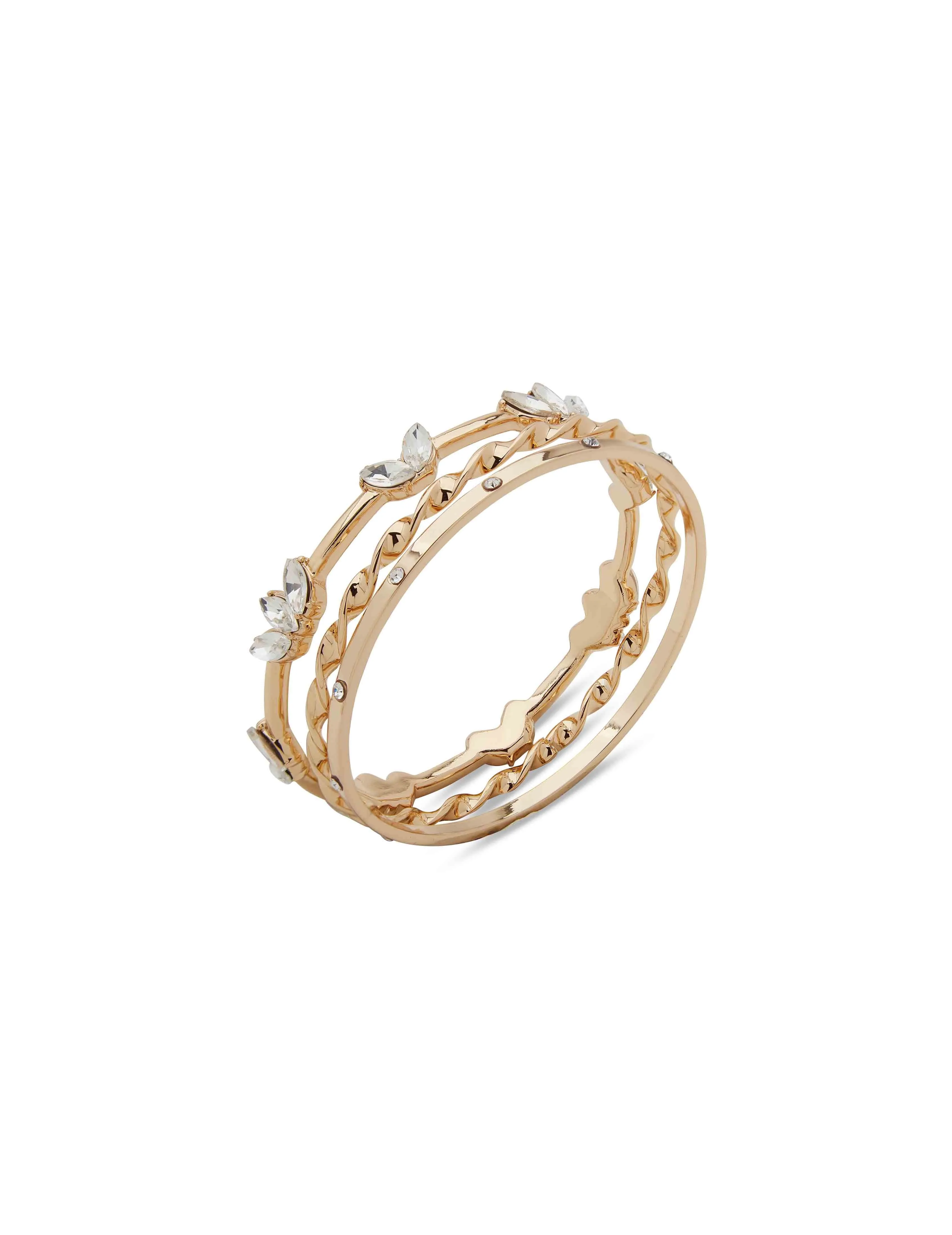 Navette Stone Crystal Bangle