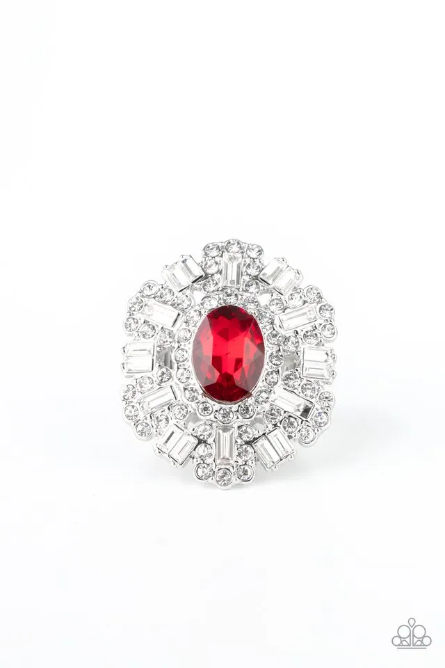 Paparazzi Ring ~ Iceberg Ahead - Red