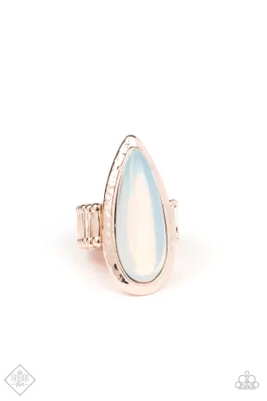 Paparazzi Ring ~ Opal Oasis  - White