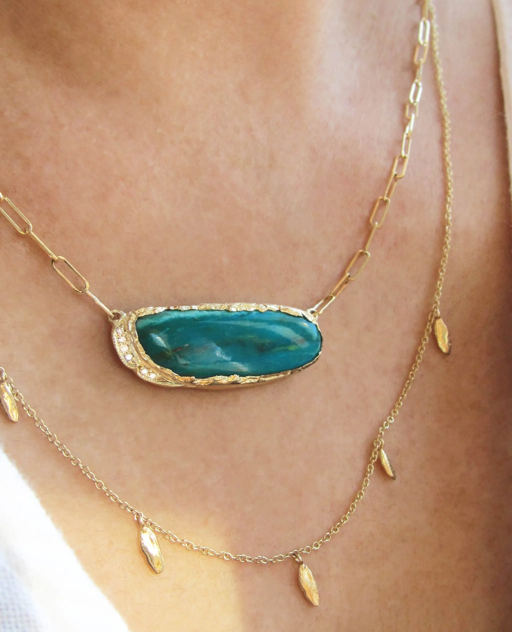 Peruvian Opal Hidden Cove Necklace