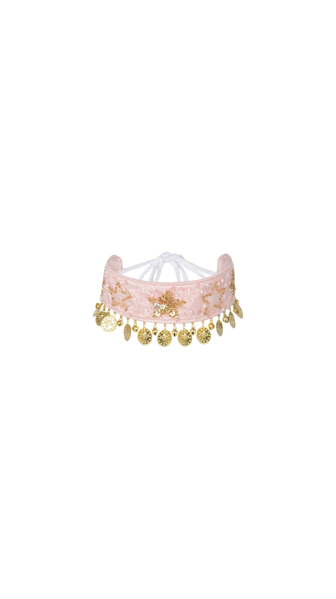 PHOENIX JINGLE CHOKER - PINK/GOLD