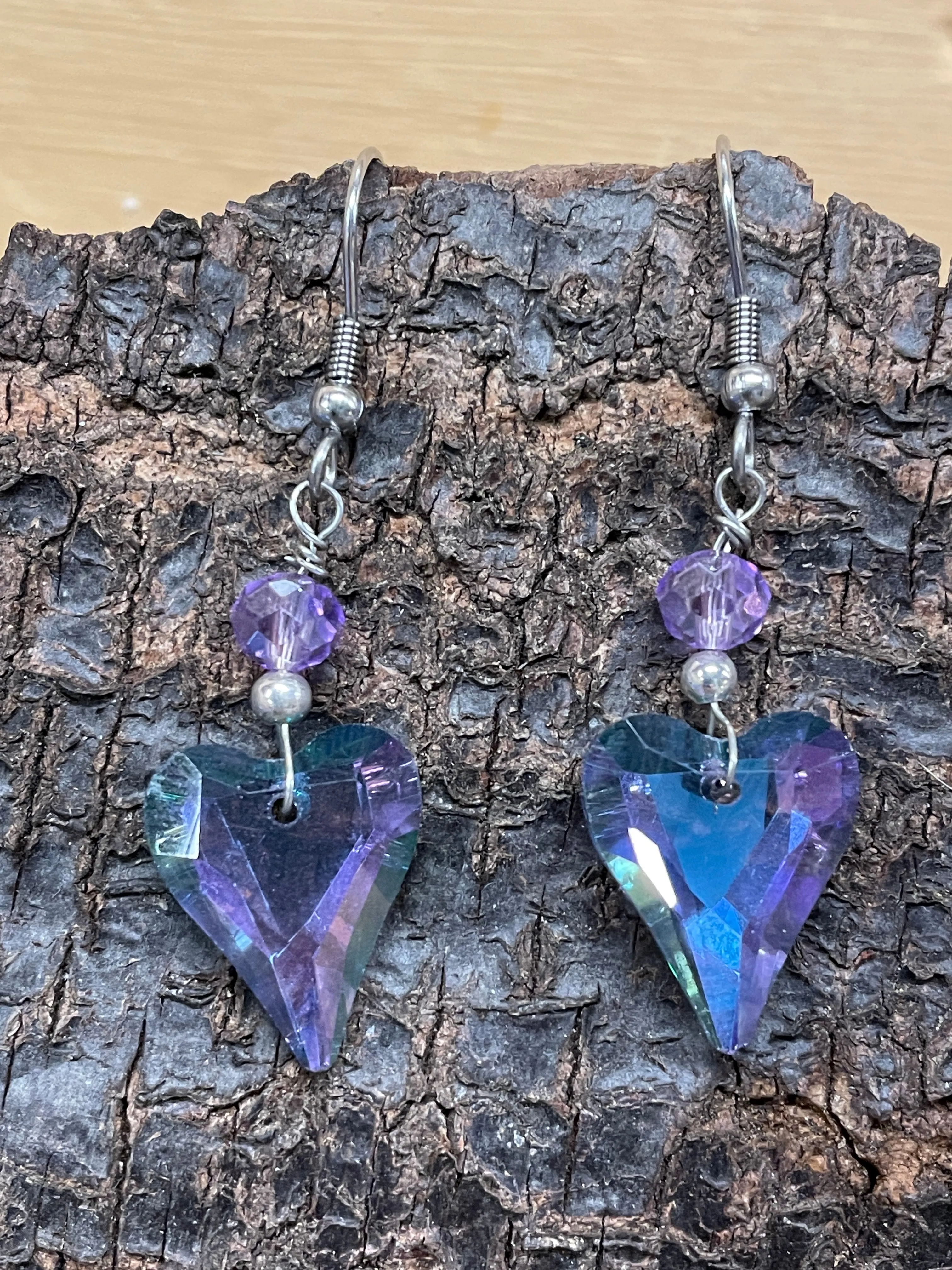 Pointed Heart Earrings