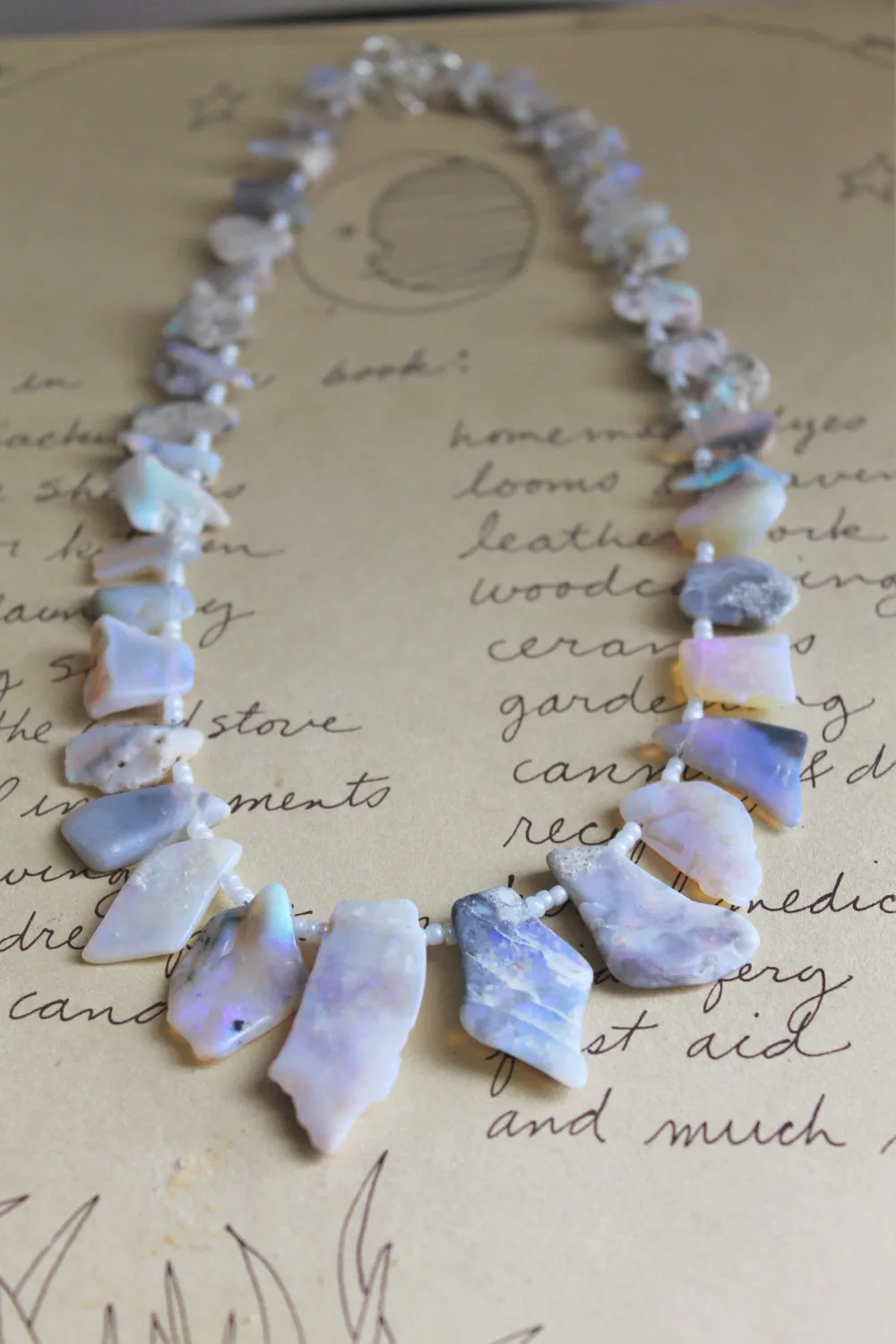 Raw Opal Statement Necklace