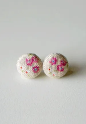 Rose Dew Stud Earrings