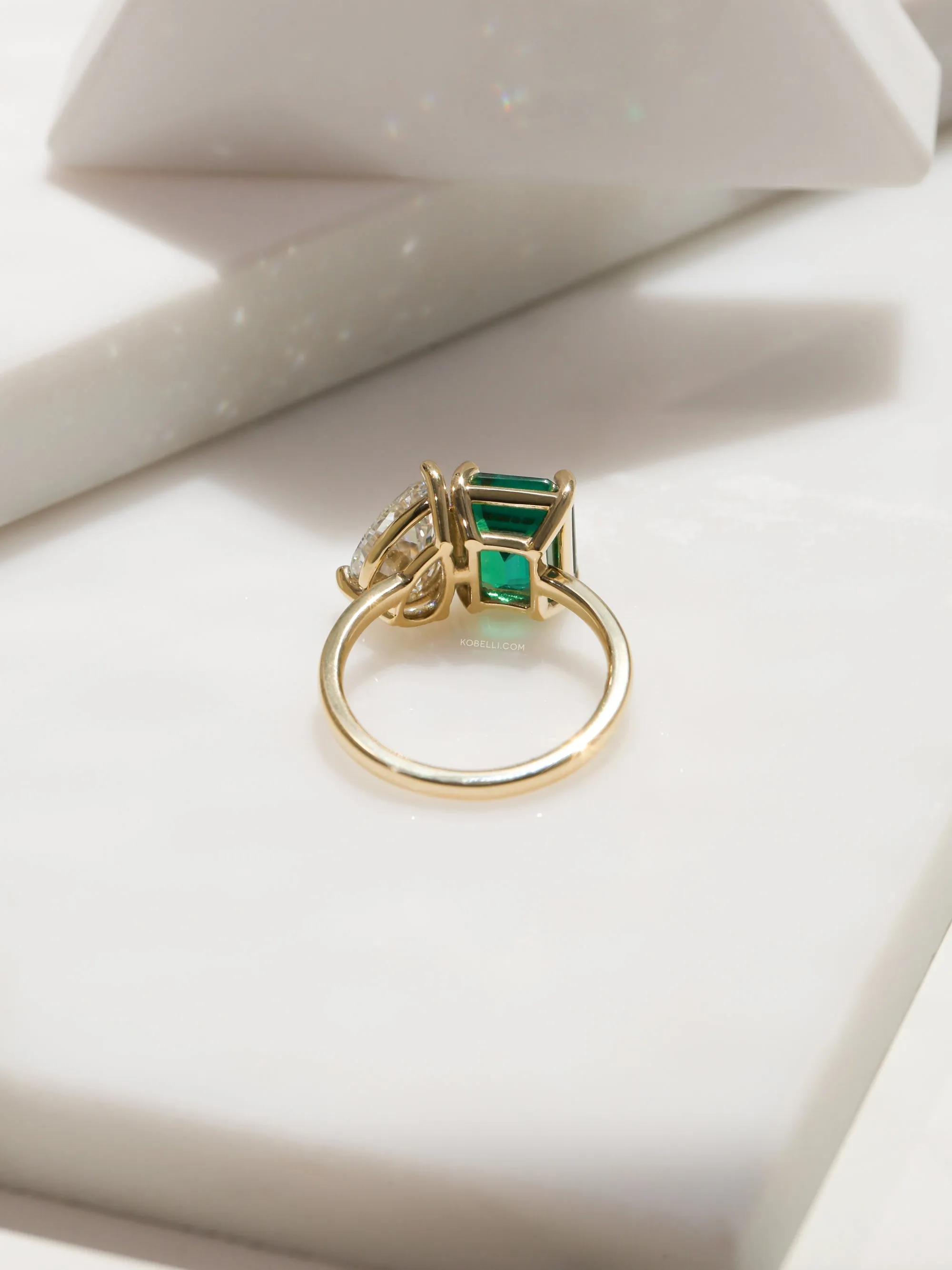 Royal Emerald & Diamond Victoria Ring