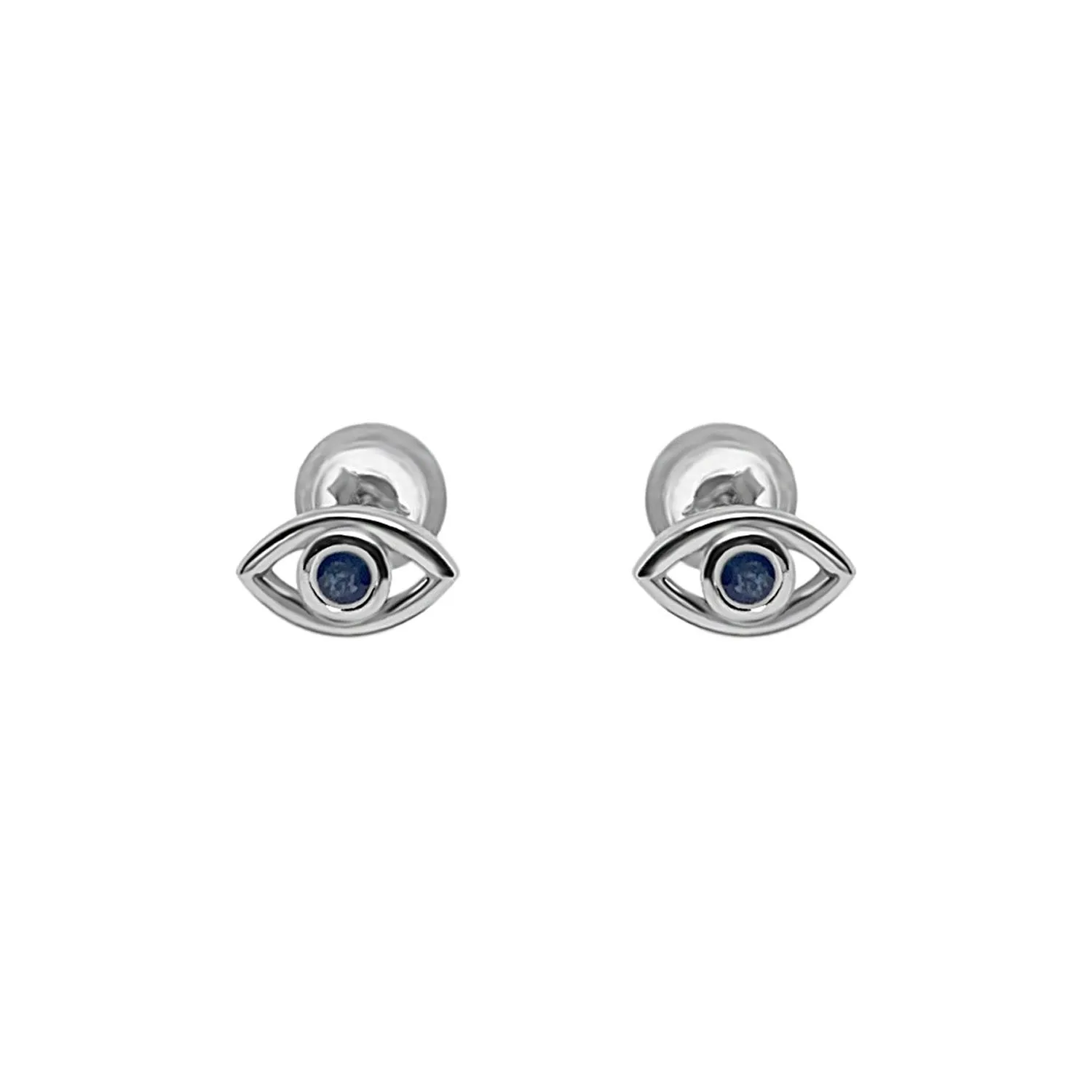 Sapphire Eye Studs Earrings