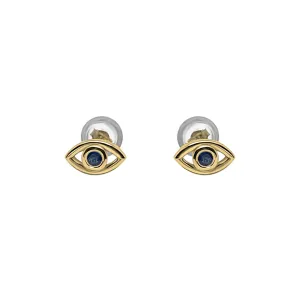 Sapphire Eye Studs Earrings