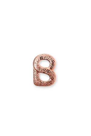 Signature Monogram Brooch - Rose Gold