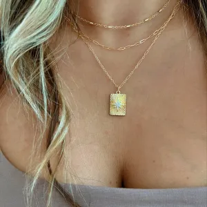 STARBURST PENDANT NECKLACE | GOLD FILLED