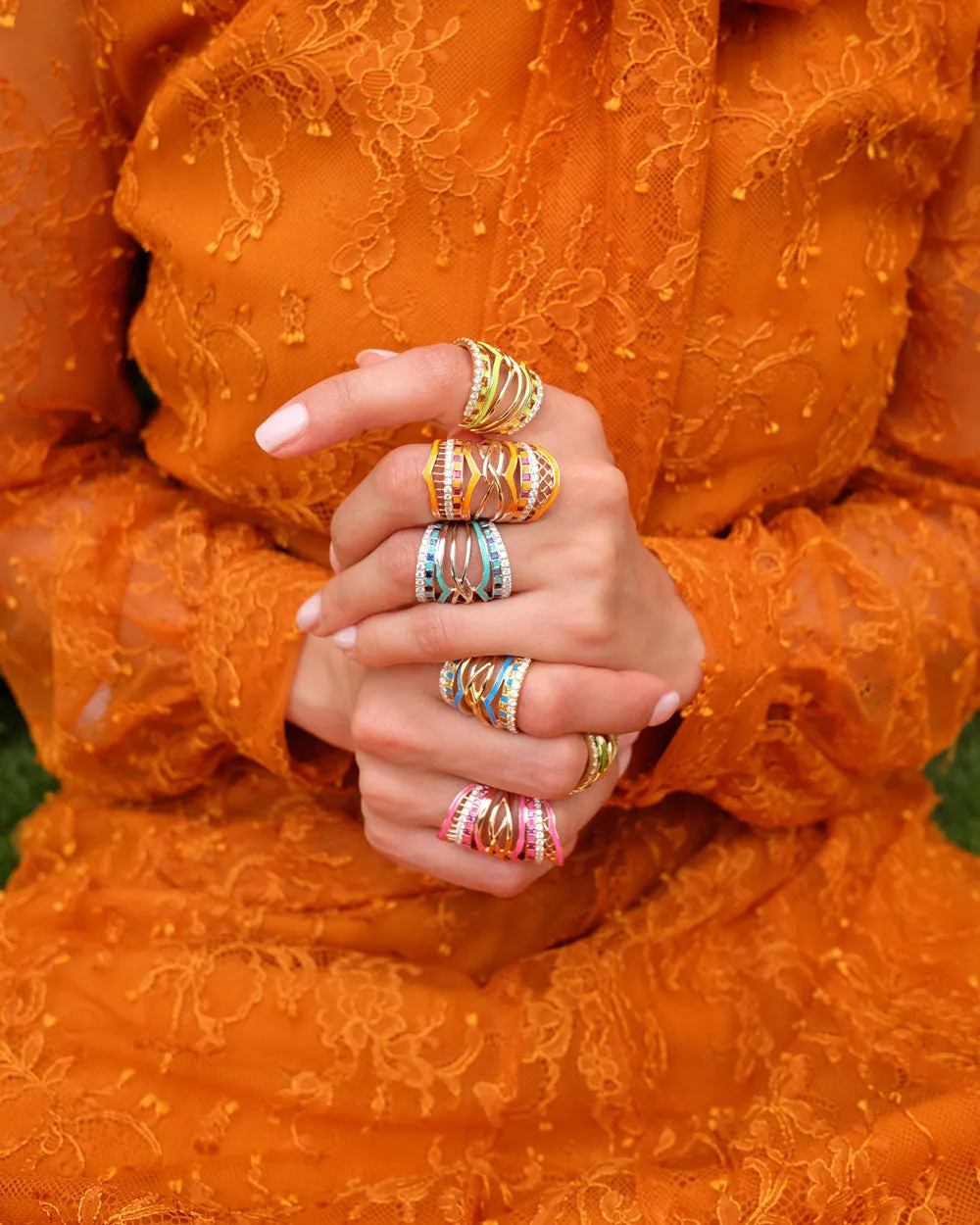 Suki Yellow Gold and Emerald Ring