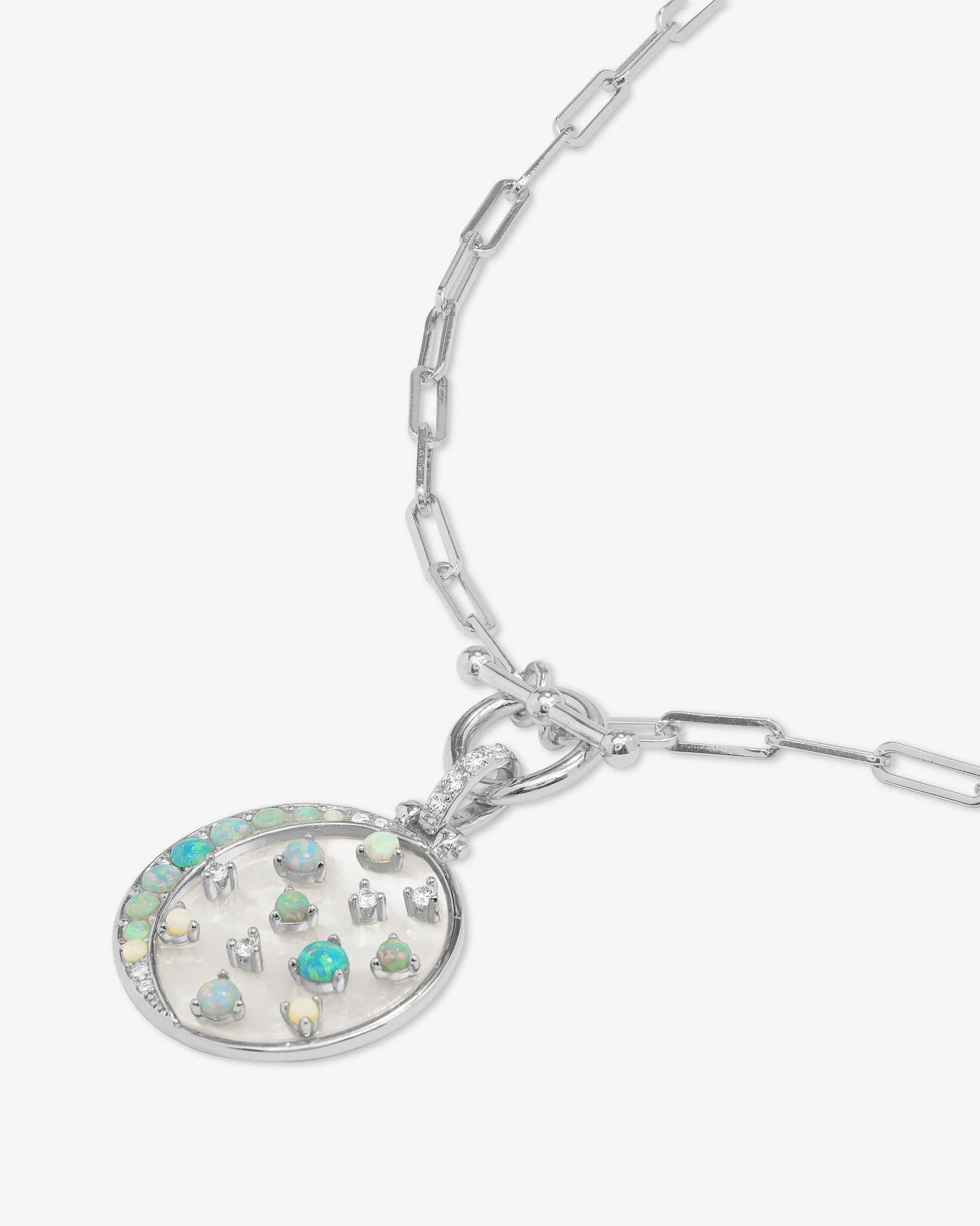 Sweet Dreams Samantha Chain Necklace - Silver|Blue Opal Ombré