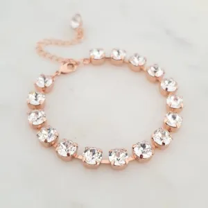 Tennis Bracelet - Swarovski Crystal Element - Rose Gold Plated