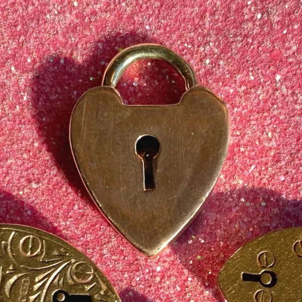 Victorian Heart Lock Pendant