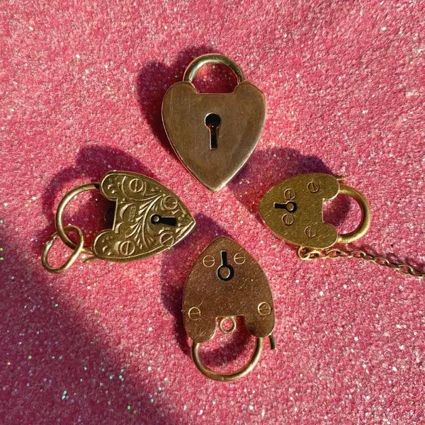 Victorian Heart Lock Pendant