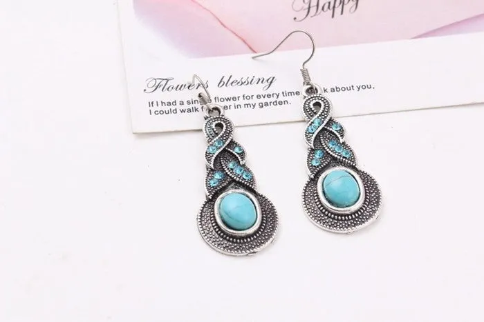 vintage sapphire earrings turquoise