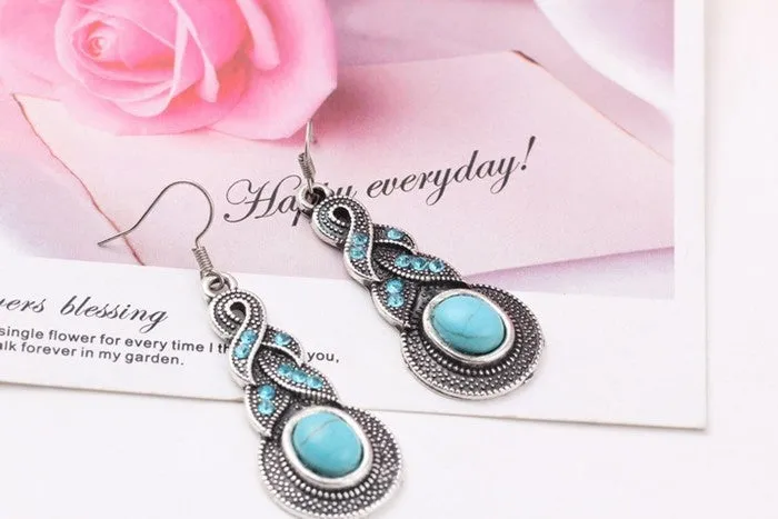 vintage sapphire earrings turquoise