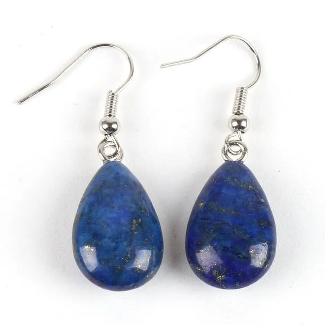 Water Drop Opal Crystal Stone Earring