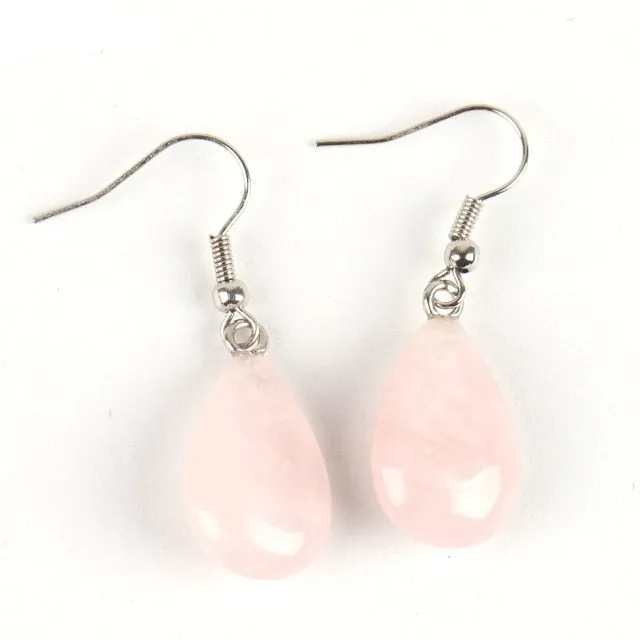 Water Drop Opal Crystal Stone Earring