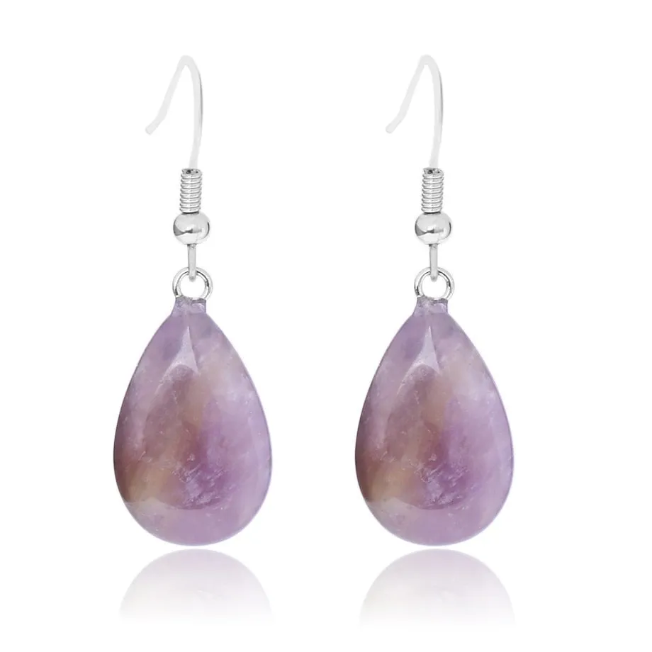 Water Drop Opal Crystal Stone Earring