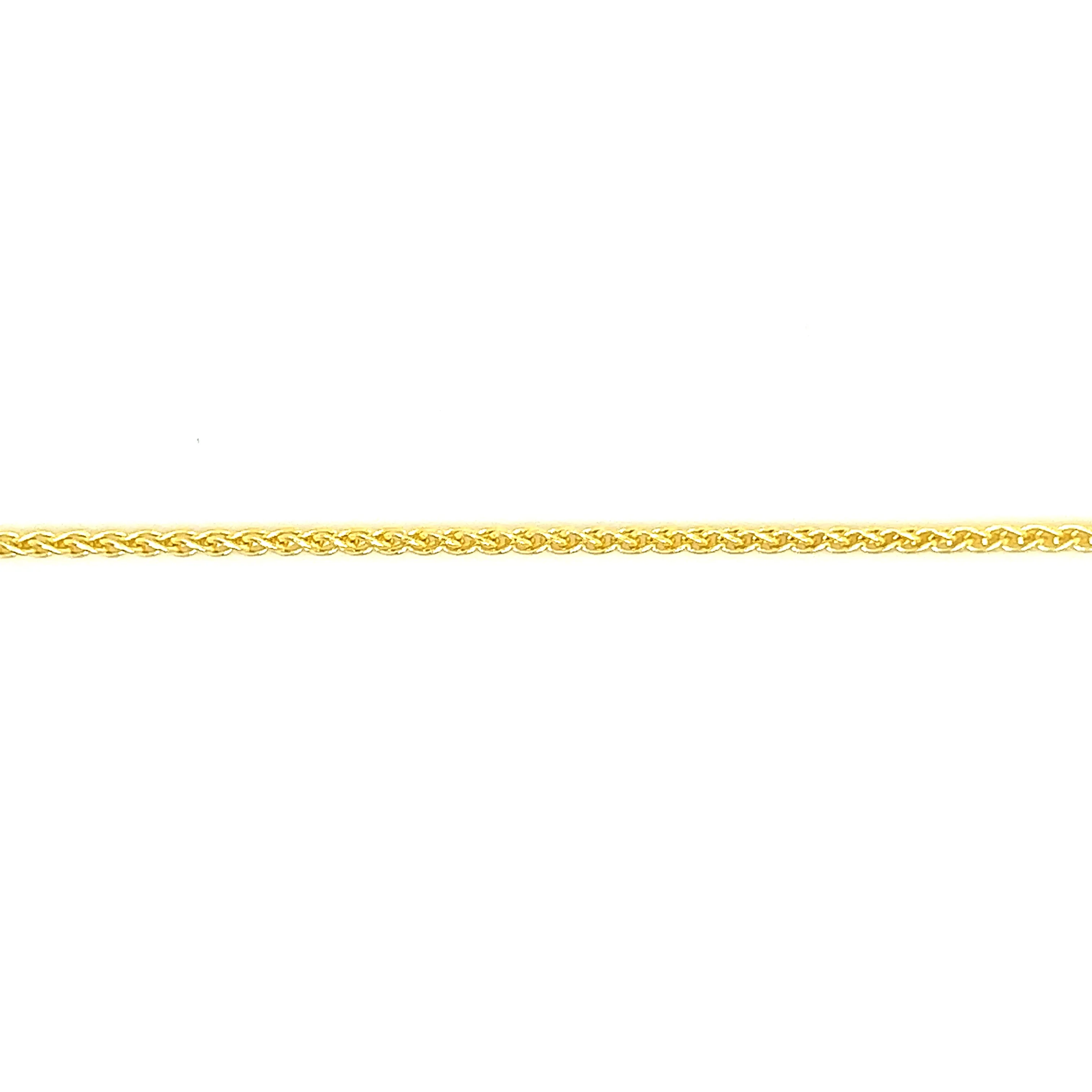 Wheat Chain 1.65mm with 20in of Length in 14K Yellow Gold