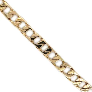 Yellow Gold Flat Curb Bracelet